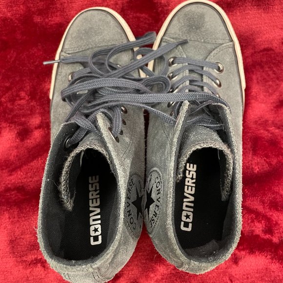 CONVERSE CHUCK TAYLOR ALL STAR SUEDE LUX WEDGE SNEAKERS - Picture 8 of 11